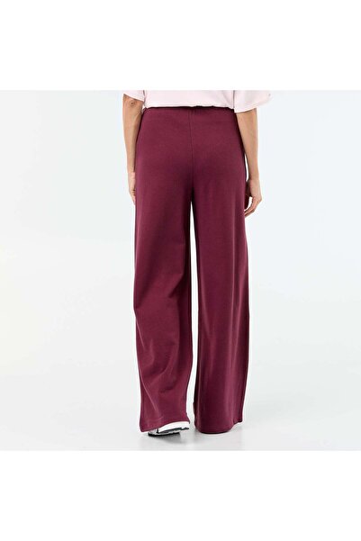 KIABI Wide Heavy Knit Jogging Trousers Pink