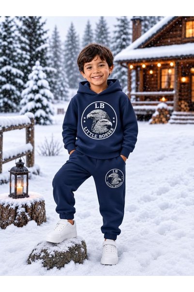 LB little bosses Winter Children's Tracksuit Unisex (lb Kartal)