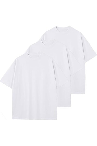 GENERAL KEEPSHOWING Men's Cotton T-Shirts Oversized Unisex Short Sleeve Crew ...