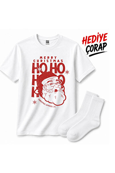 barsdepo MAJICA SA ŠTAMPOM DEDA MRAZA NA TEMA NOVE GODINE, 100% PAMUK
