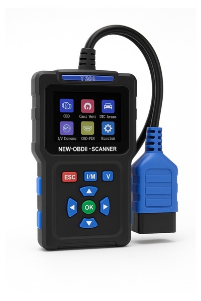 TEKNOLOJİK GARAJ Türkçe menülü OBD2 tarayıcı, oto arıza silme cihazı T200, mo...