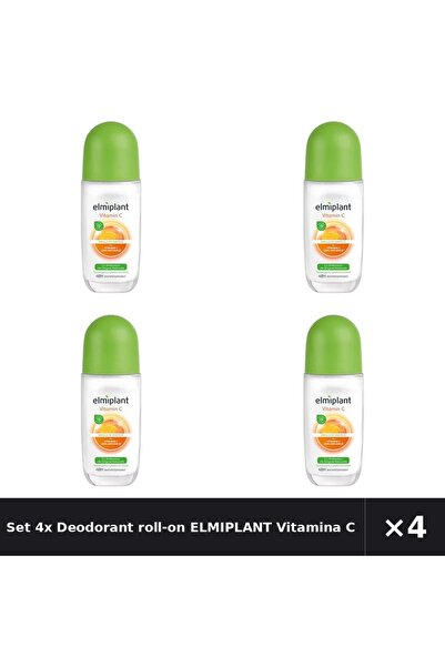 ELMIPLANT Set 4x Deodorant roll-on Vitamina C, 50ml