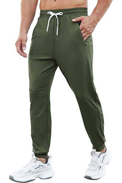 GENERAL PINSPARK Men's Joggers with Zipper Pockets Stretch Lightweight Athlet...