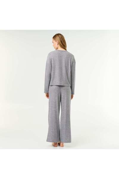 KIABI 2-Piece Pyjama Set - Sweatshirt + Trousers Blue