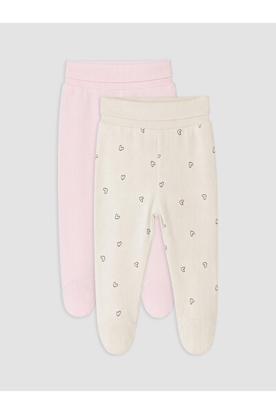 LC Waikiki Timeless Clothing & Timeless Choices 2-Piece Heart Embroidered Bab...