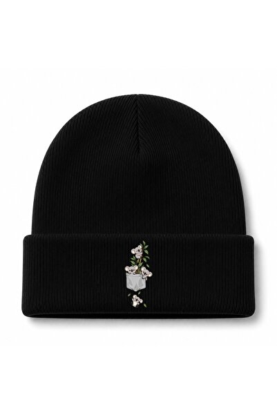 Rabona Fashion Koala Pocket Crew Eucalyptus Graphic Beanie