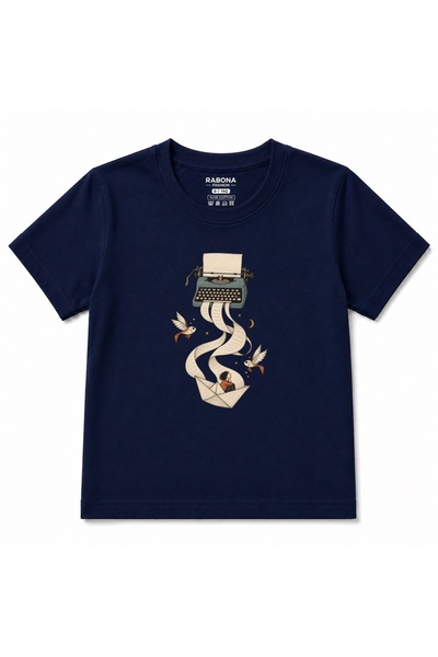 Rabona Fashion Tricou pentru copii cu grafică  "Storywriter Voyage " și  "Maș...