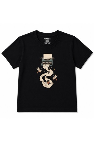 Rabona Fashion Tricou pentru copii cu grafică  "Storywriter Voyage " și  "Maș...