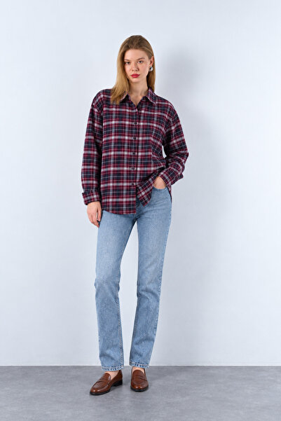 Lupies Women's Plaid Lumberjack Oversize Shirt