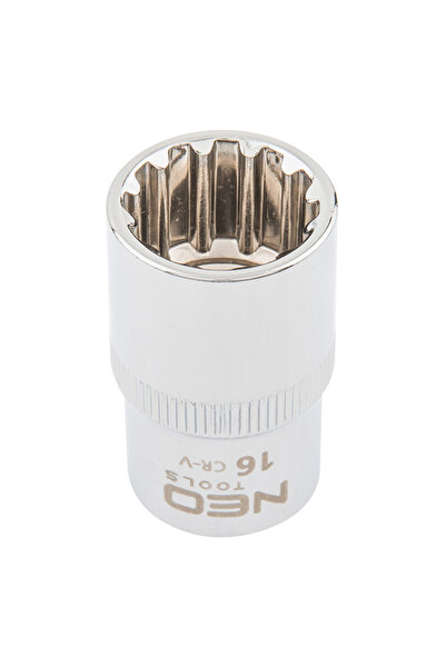NEO Tools Tubulara hexagonala Spline 1/2", 16 mm 08-588