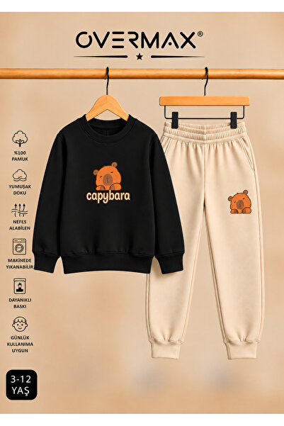 OVERMAX CAPYBARA Set de trening pentru copii, cu imprimeu, design unisex, cu ...