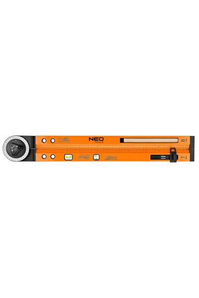 NEO Tools Raportor reglabil cu nivela de 500 mm, 2 bule, creion 72-225