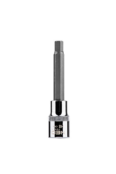NEO Tools Tubulara cu Bit profil hexagonal lung 1/2", H8 X 100 mm 08-783