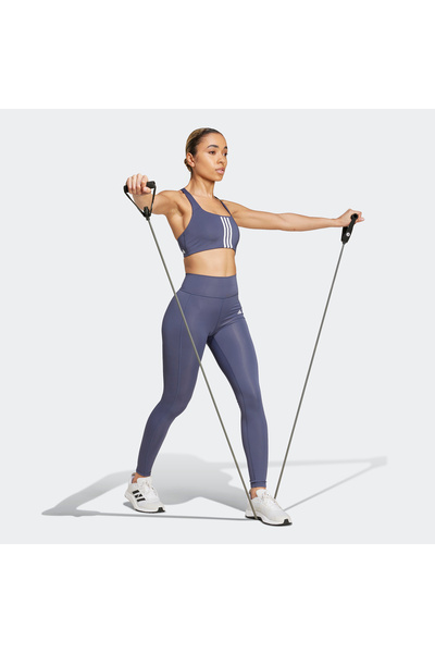 adidas Powerimpact Training Medium-Support 3-Stripes Sports Bra