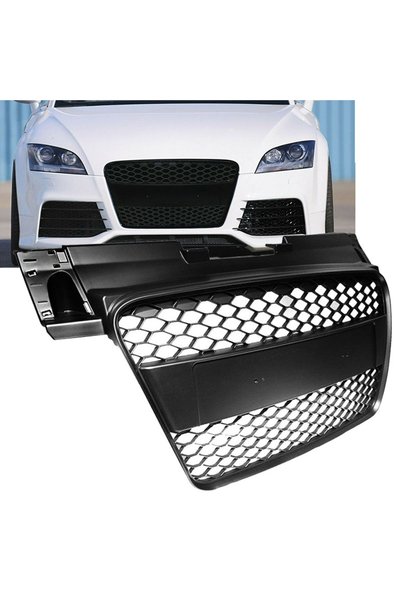 Generic Brand Μάσκα για Audi TT 8J 06-14 Εμφάνιση TTRS Κυψελωτή Μαύρο Ματ 1 Τ...