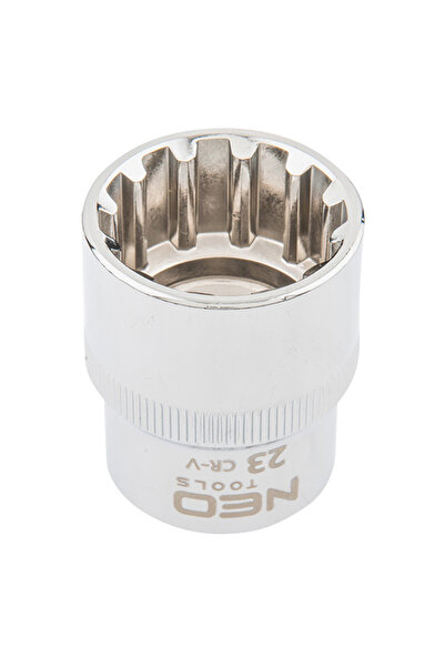 NEO Tools Tubulara hexagonala Spline 1/2", 23 mm 08-595