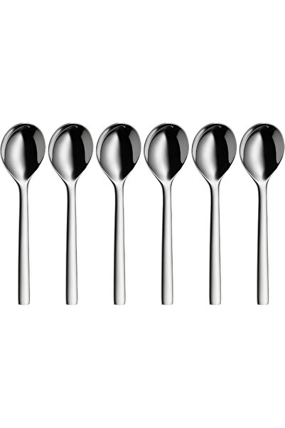 WMF Nuova Soup Spoon Set, Silver, WM-12-9159-6040, 6 Pieces