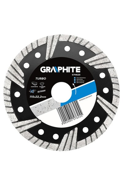 graphite Disc diamantat pentru zidarie 115mm/22,2mm TURBO 57H625