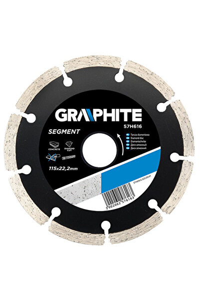 graphite Disc diamantat segmentat pentru zidarie 115mm/22,2mm 57H616