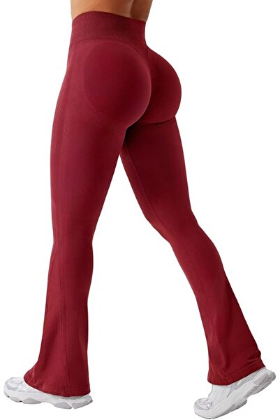 GENERAL YEOREO Mini Flare Leggings Women Workout Leggings Seamless Yoga Pants