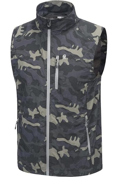 Little Donkey Andy Men’s Lightweight Puffer Vest, Warm Outdoor Sleeveless Jac...