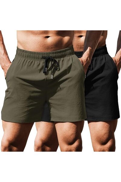 COOFANDY Men's Running Athletic Shorts 5 Inch 2 Pack Gym Workout Shorts Fitte...