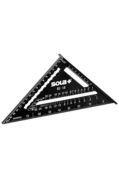 SOLA Echer multifunctional negru, 18 cm tip RS 18, 56160101