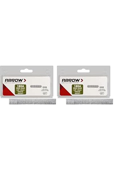 ARROW مسامير فولاذية BN1810CS مقاس 18 للتشكيل والخزائن والإطارات والتشطيب، آم...