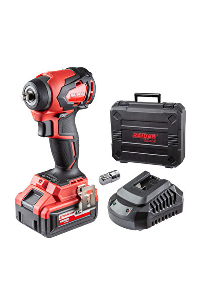 Raider Industrial Cheie impact 20V 1x4Ah 280Nm 1/2", 3/8" RDI-IBW03 SET