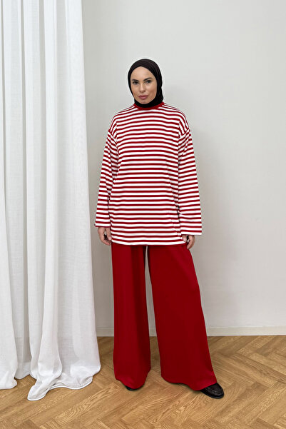 Melike Tatar Striped Suit 80-8337