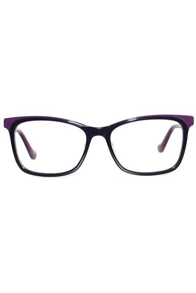 Spectus نظارات JESS بإطار كامل من الأسيتات مستطيلة الشكل باللون الرمادي وعدسا...