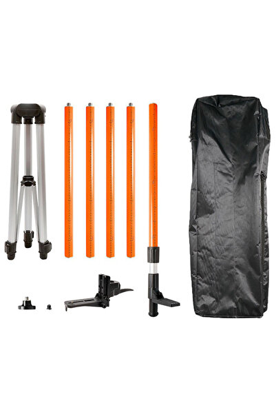 NEO Tools Stalp telescopic cu trepied pentru lasere, 3.7m 75-115