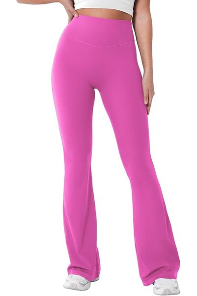 GENERAL YEOREO Women's Mini Flared Workout High Waist No Front Seam Yoga Legg...