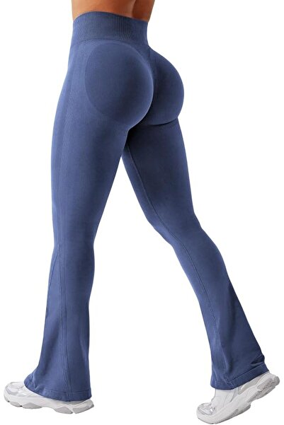 GENERAL YEOREO Mini Flare Leggings Women Workout Leggings Seamless Yoga Pants