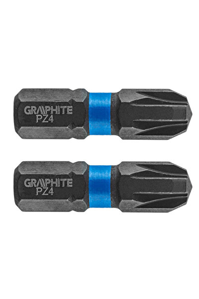 graphite Bit de impact PZ3X25mm 1/4 " 2 buc. 56H505