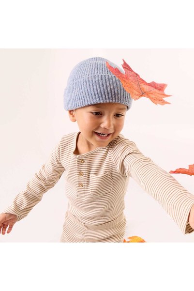 KIABI Chunky Knit Beanie Blue