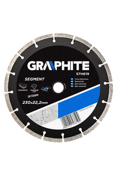 graphite Disc diamantat segmentat pentru zidarie 230mm/22,2mm 57H619