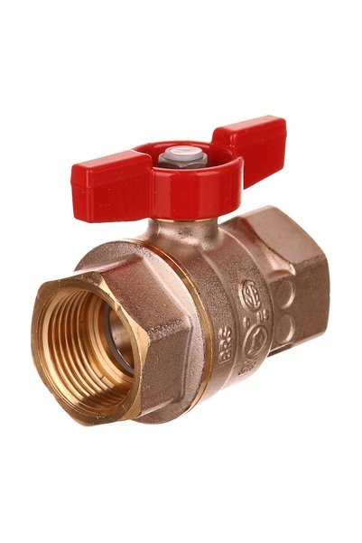 ANTBRO Robinet de Trecere din Alama, 1", Interior-Interior, cu Maner Fluture,...