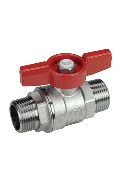 ANTBRO Robinet de Trecere din Alama, 1/2", Exterior-Exterior, cu Maner Flutur...