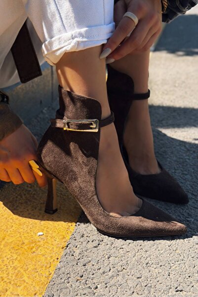 I Love Shoes Γυναικεία παπούτσια με τακούνι από γνήσιο δέρμα σουέντ Vion Bitt...
