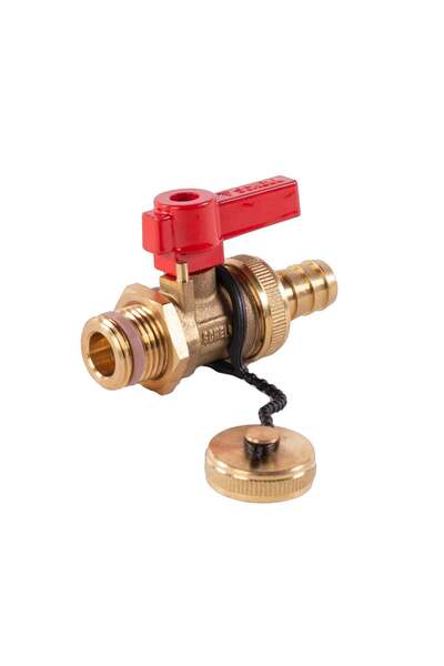 ANTBRO Robinet cu Sfera de Umplere/Golire, Alama, DN 15 G 1/2" FE, PN 16 bar,...
