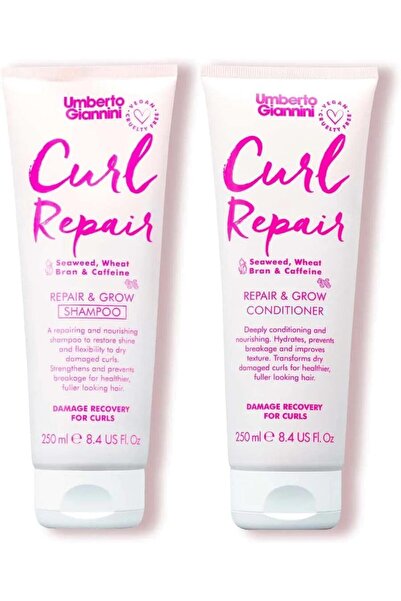 Umberto Giannini Curl Repair Shampoo and Conditioner Set with Vegan and Cruel...