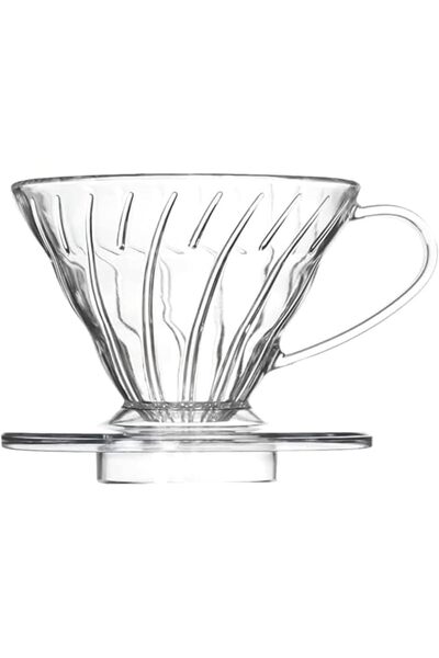 Generic جهاز تقطير القهوة مع كوب فلتر، سعة 1-2 كوب، تصميم تقطير يدوي، هيكل بل...