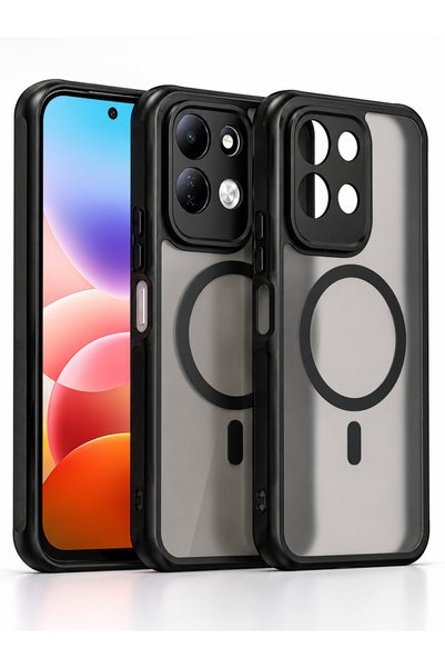 Techsuit Черен кейс за Redmi 17 4G / 5G Purefrost