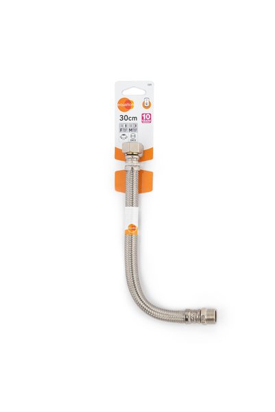 ANTBRO Racord Flexibil pentru Apa din Metal, L 30 cm, DN13, 1/2" - 1/2", Inte...