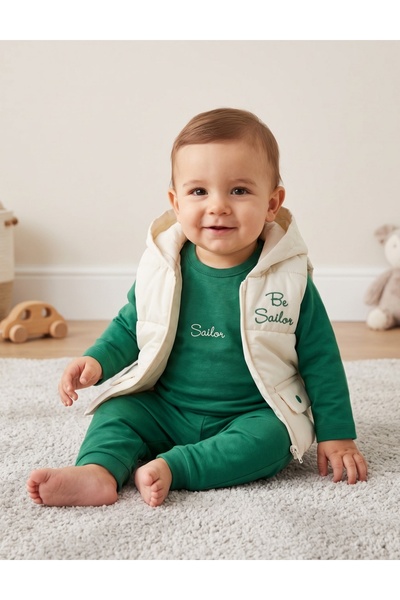 MiniKids Комплект елечета, Be Sailor, в зелено