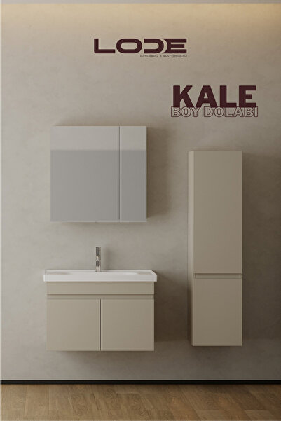 LODE Bath LODE KALE Boy Dolabı | Kumtaşı Duvara Asılı | Gizli Kulplu | BLUM M...