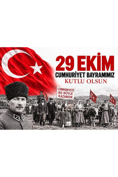 PRİME Concept 29 Ekim Cumhuriyet Bayramı, 70x100 sınıflar için Özel ölçü