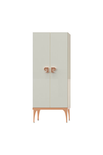 Pierre Cardin Dulap înalt dublu de baie Venus, Alb-Cupru, 70x150 cm