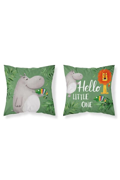 Detexpol Feta de perna pentru copii Jungle Hippo, Detexpol, Bumbac, 40 x 40 c...